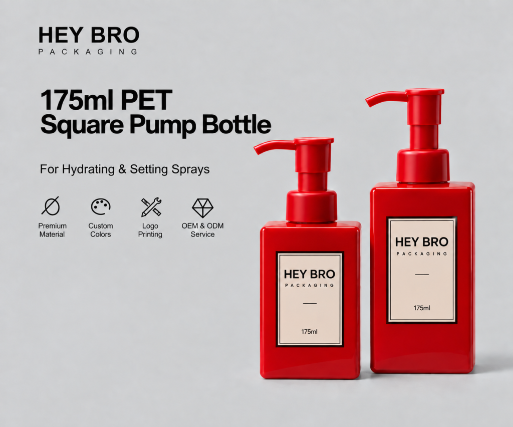 175ml PET Square Pump Bottle